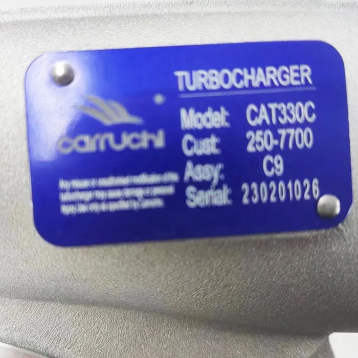 250-7700 216-7815 Turbocharger  CARRUCHI BRAND CATERPILLAR 330C EXCAVATOR C9 C7 SDEC SEM Engine Parts Turbocharger