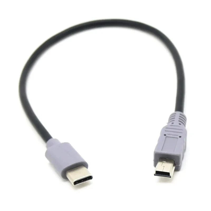 Kabel USB 30Cm Type-c To Mini USB USB-C Male To Mini-b Male Converter Adapter Lead Kabel Data