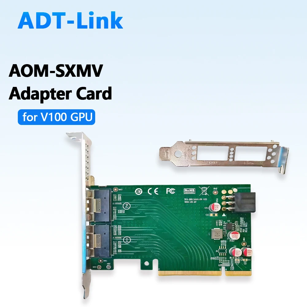 

AOM-SXMV Adapter Card for SXM2 Adapter V100 Graphics Card GPU Computing Platform, Riser Card