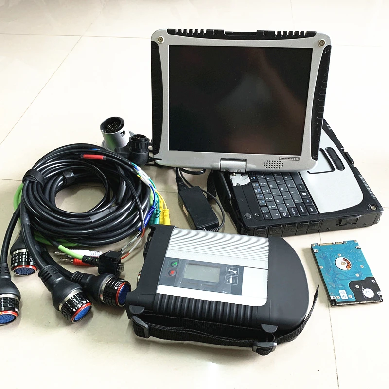 

MB Star C4 SD Connect с программным обеспечением 03.2026v на HDD, готовый к использованию на ноутбуке CF-19, ПК 4G i5.