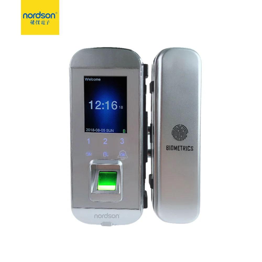 LED display password card fingerprint keypad electric security smart door lock