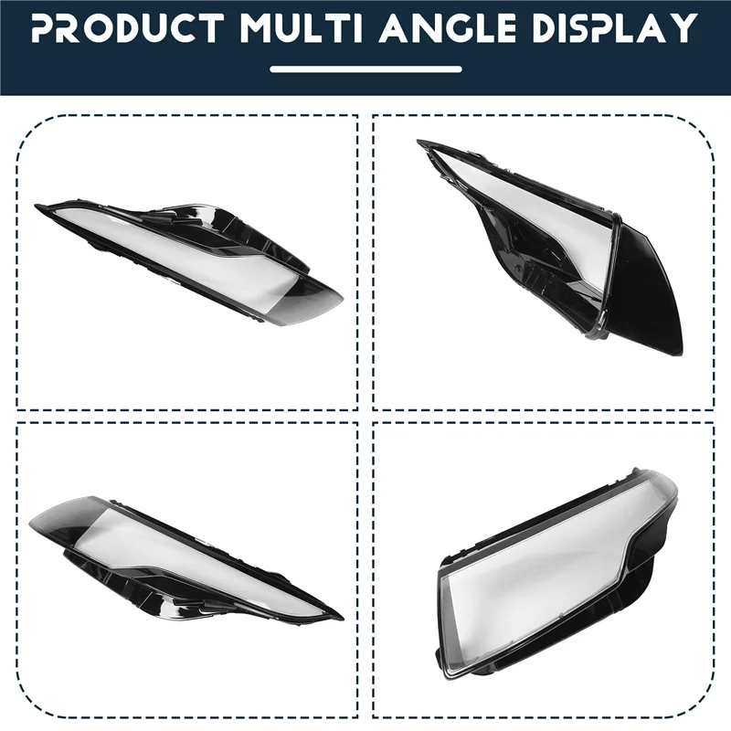 

AB56-Car Front Headlight Head Light Lamp Lens Shell Cover Replacement For Land Rover Range Rover Evoque 2012-2015