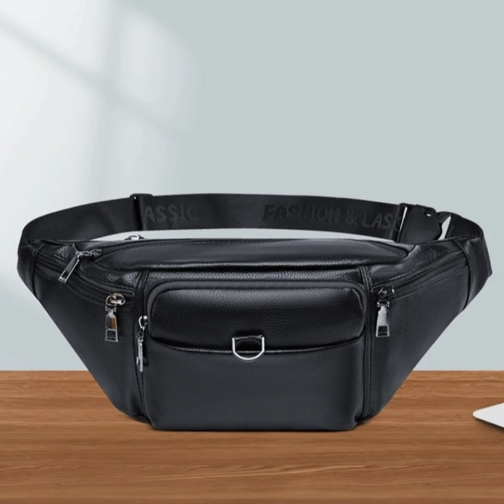 Torba męska crossbody ze skóry PU, wodoodporna saszetka na telefon, torba na ramię dla studenta, rekreacyjna torba z wieloma kieszeniami, nerka, torba rowerowa.