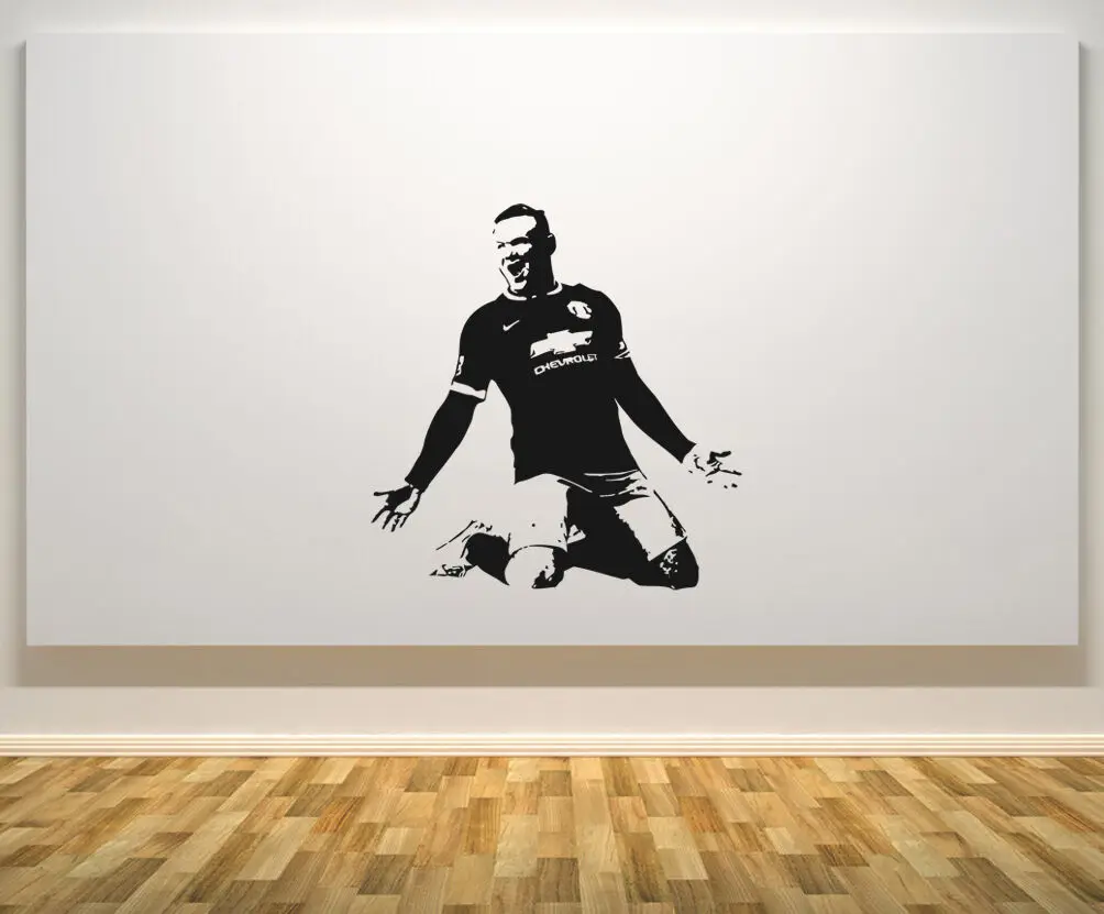 Wayne Rooney England English Football Player Decal Wall Art Sticker Picture