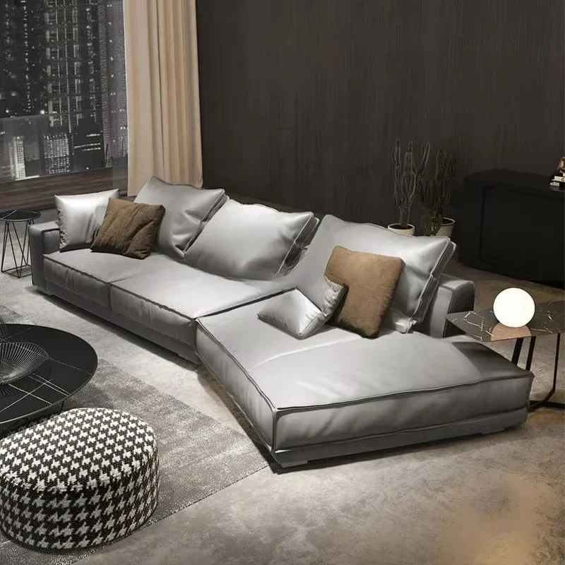 # Modern Comfortable Special Shaped Fabric Sofa Minimalist Sectional Apartment Living Room Furniture Sofa