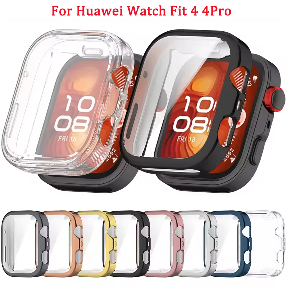 Silicone TPU Case For Huawei Watch Fit 4Pro Smartwatch Screen Protector Bumper For Huawei Watch Fit4 Fall Prevention Cover ShelI