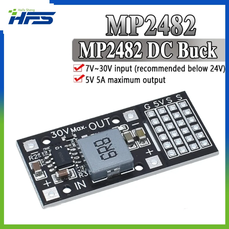 DC-DC MP2482 step-down module 7-28V to 5V 5A steering gear power drive power module Steering gear drive power module