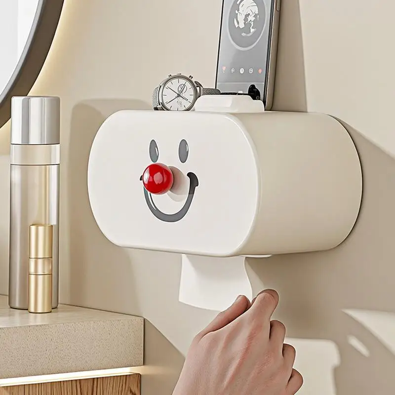 Decorative Napkin Dispenser Organizer Space-Saving Smile Appearance Tissue Holders Sturdy Napkin Dispenser Organizer