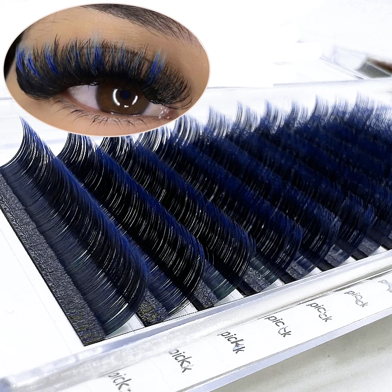 JOMAY Eyelash Black Ombre Lashes Extensions Gradient Colored Individual Lash Eyelashes Mink Mix Lash Tray Makeup Tools