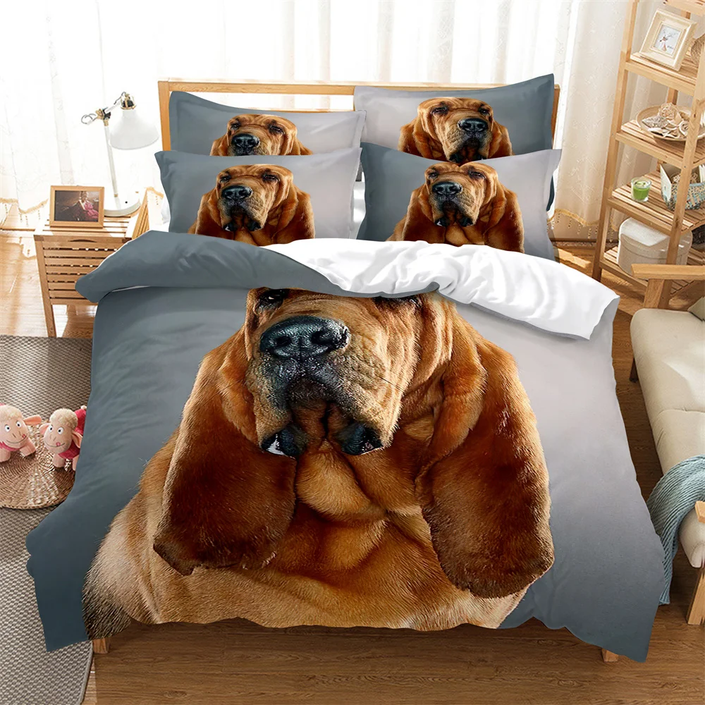 

3D HD Digital Printing Custom Duvet Cover,Comforter/Quilt/Blanket case Queen King Bedding quilt cover Big Dog