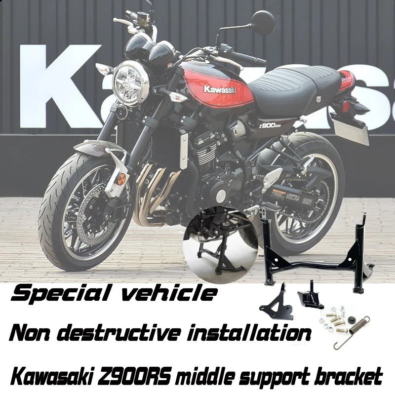 

For Kawasaki Z900RS Z 900RS Z 900 RS Cafe 2018 2019 Black Centerstand Center Kickstand Foot Center Stand Support Parking rack