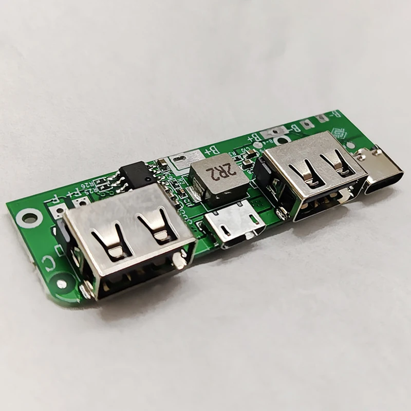 1Pc Lithium Battery Boost Board 5V 2A Dual USB Type-C Output Power Bank Circuit Board X3 Mobile Power Supply Main Board