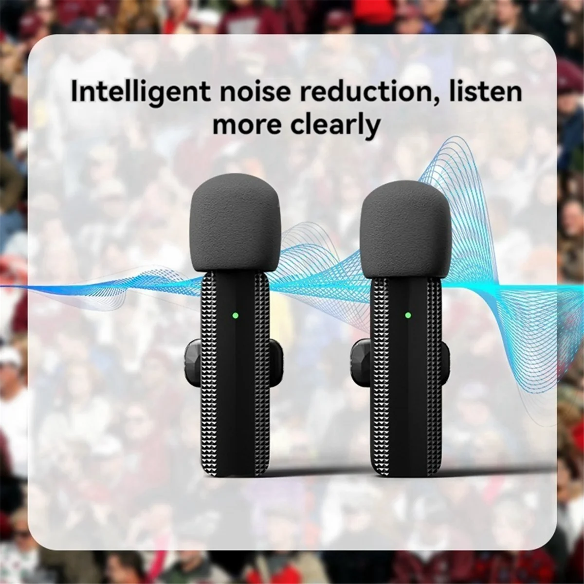 

Popular 3-in-1 Live Broadcast Microphone,Wireless Clip Microphone,One to Two
