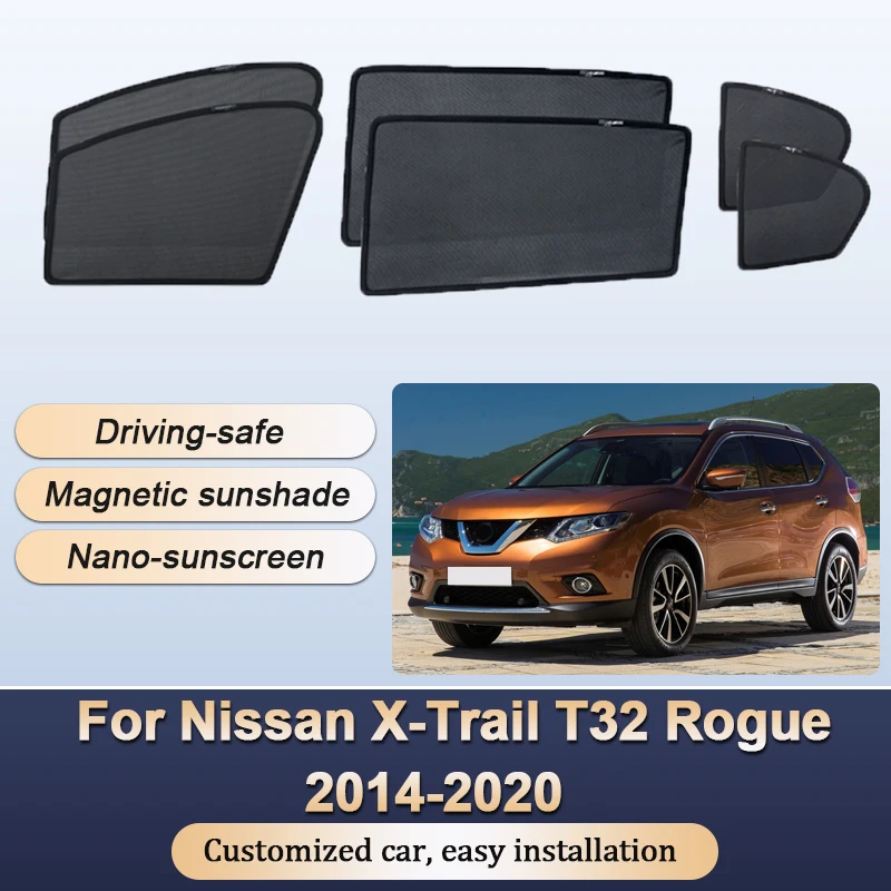 

Sun Shades For Nissan X-Trail T32 Rogue 2014 2015 2016 2017-2020 Sunshades Magnetic Heat insulation Window Visor Car Accessories