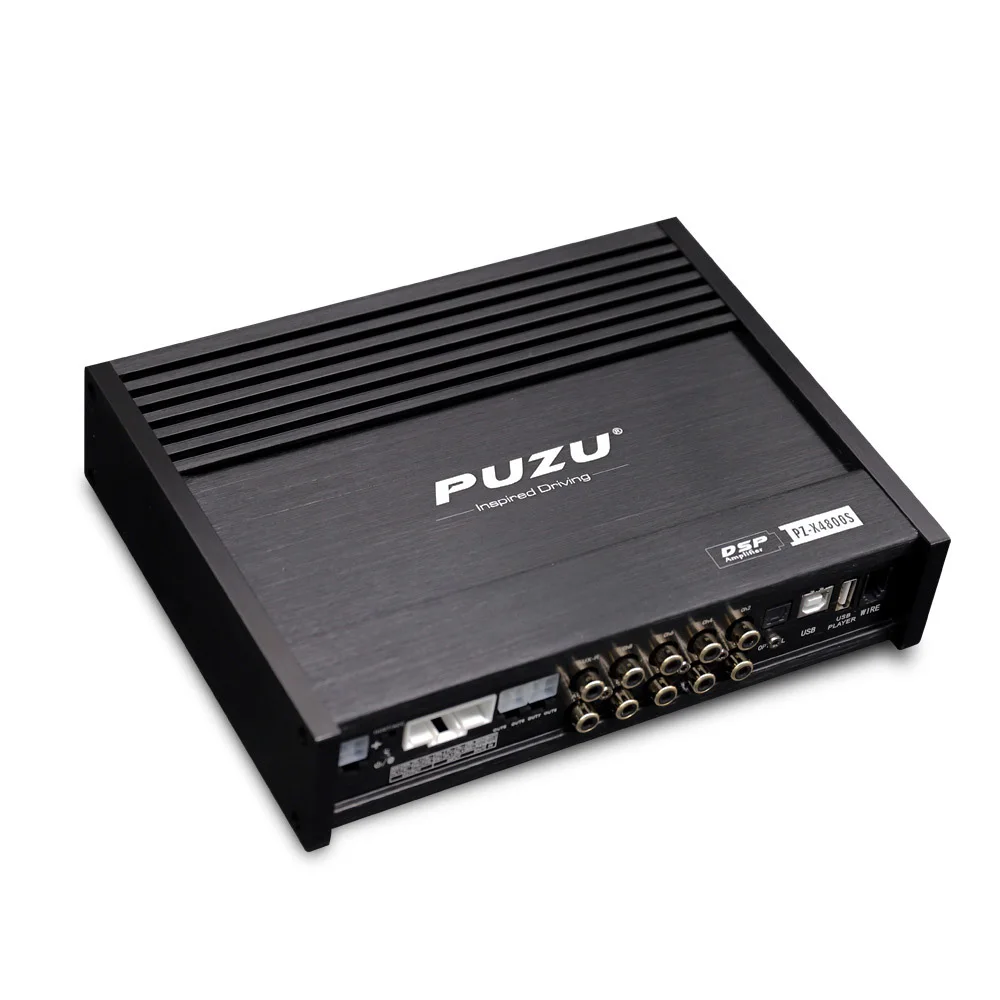 PUZU PZ-X4800S 6Core 32bit 8CH Với Nguồn Điện Xe Hơi Âm Thanh DSP Bộ Vi Xử Lý Tín Hiệu Kỹ Thuật Số Được Xây Dựng Trong Bộ Khuếch Đại 8X150W Hỗ Trợ BT5.0 lựa Chọn