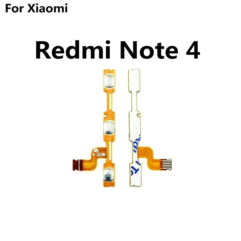 1PCS New Volume & power on/off button flex cable For Xiaomi Redmi Note 4X 4 Pro Global Phone