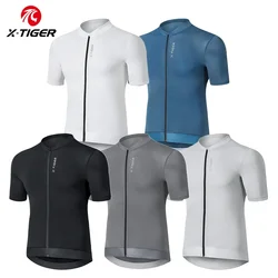 X-TIGER Cycling Jersey Slim Fit Fashion Adult Bike Jerseys Man High Quality Breathable Cycling Shirt Summer Outdoor Sports