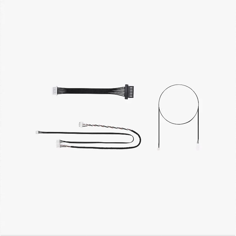 For BambuLab X2D Printer Cable Kit, (Remote Extruder Motor Cable, NTC Extension Cable, LEGO LED Cable)