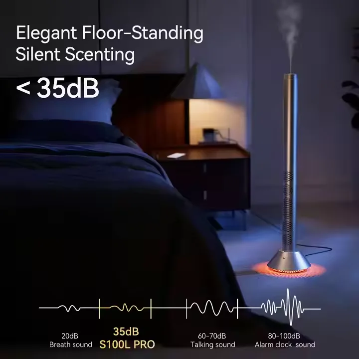 Nova operação silenciosa de longa duração aplicativo inteligente casa aromaterapia quarto do hotel difusor de perfume com sensor de fragrância inteligente