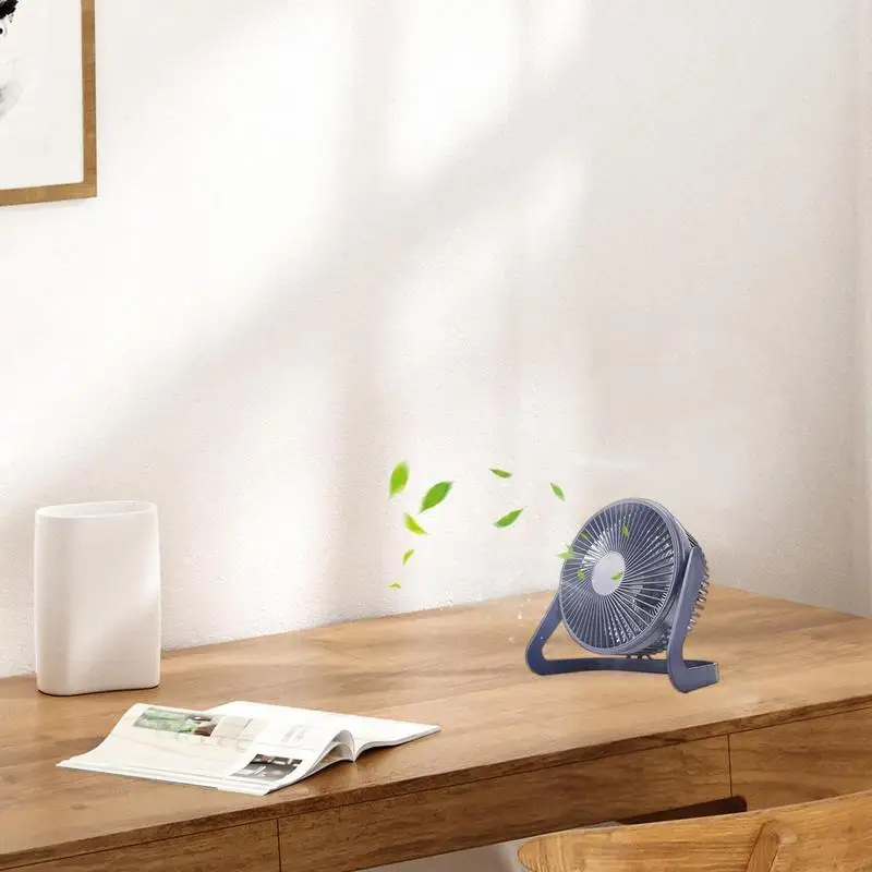 Small Personal USB Desk Fan Portable Desktop Table Cooling Fan Strong Wind Quiet For Home Office
