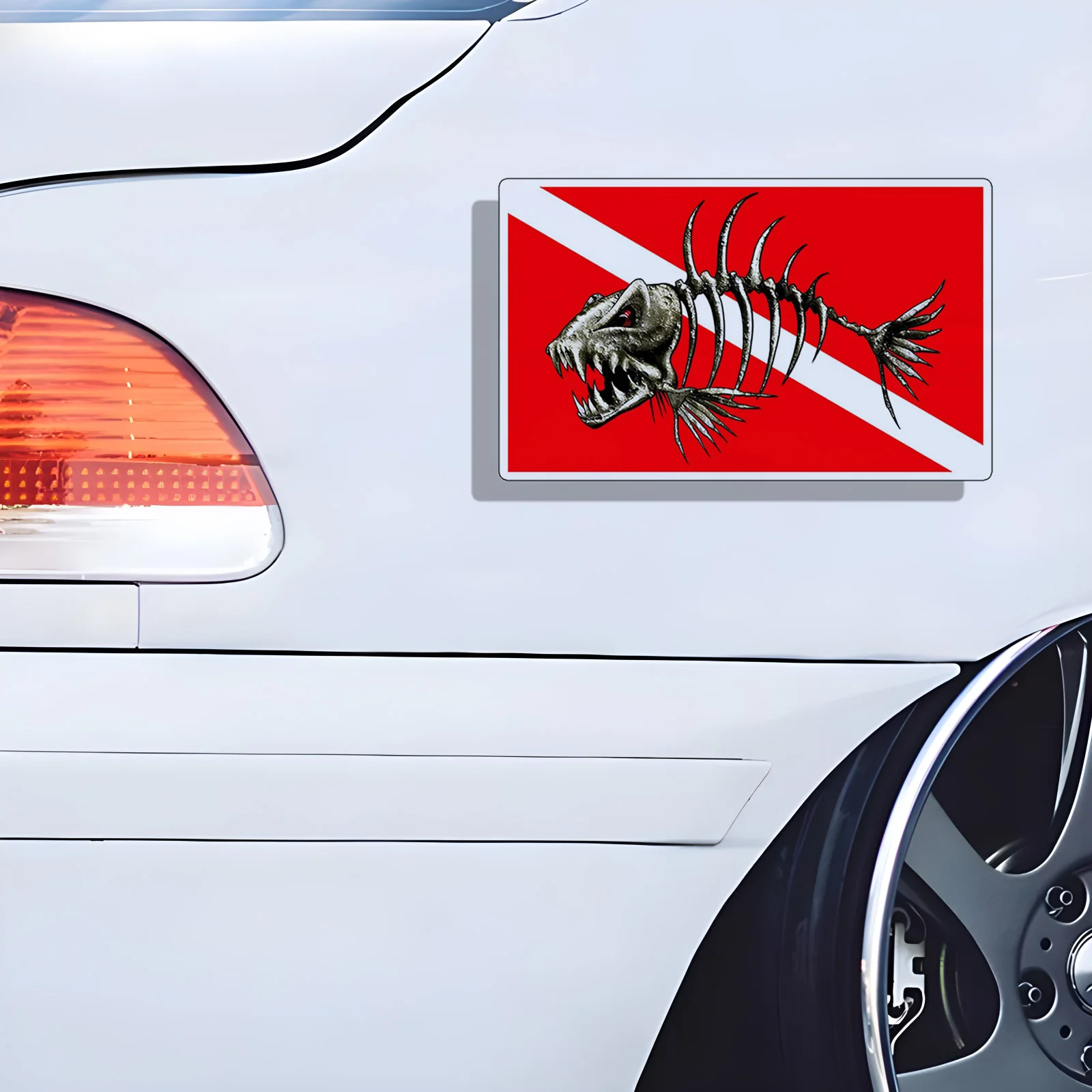 70127# Bonefish Flag Car Bumper Window Stickers For Car Truck Van Fashion Decals Vinyl Material Stickers