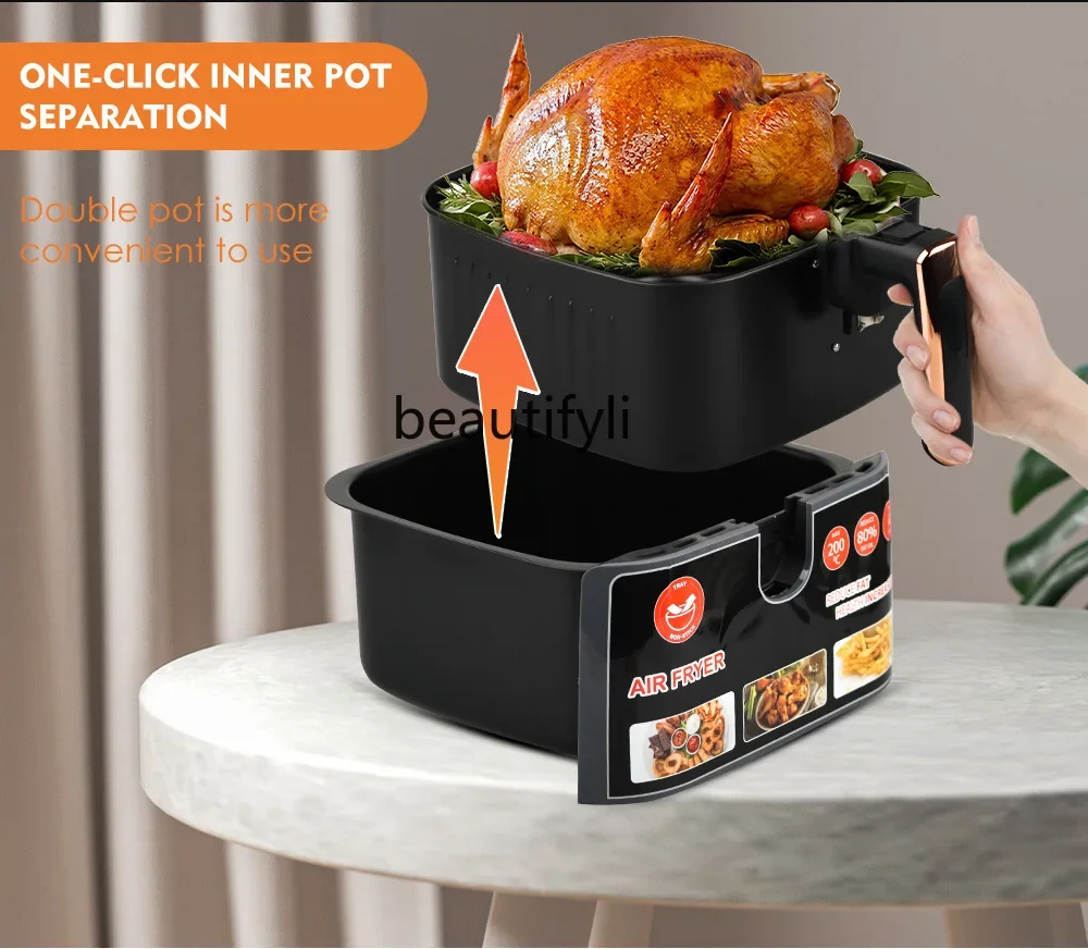 Asmt42 Freidora de aire Hogar Multifuncional Inteligente Patatas fritas Freidora automática de gran capacidad