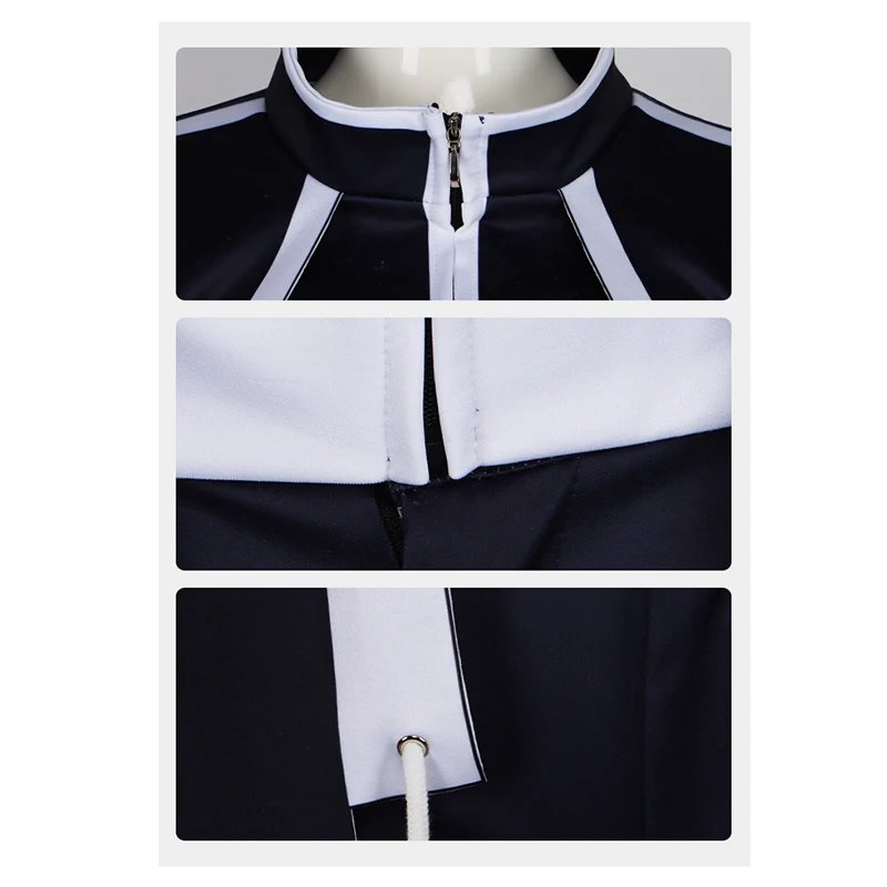 Anime Tougen Anki Homare Byobugaura Cosplay Costume Black Long Coat School Uniform Shorts Wig Woman Sexy Carnival Halloween Suit