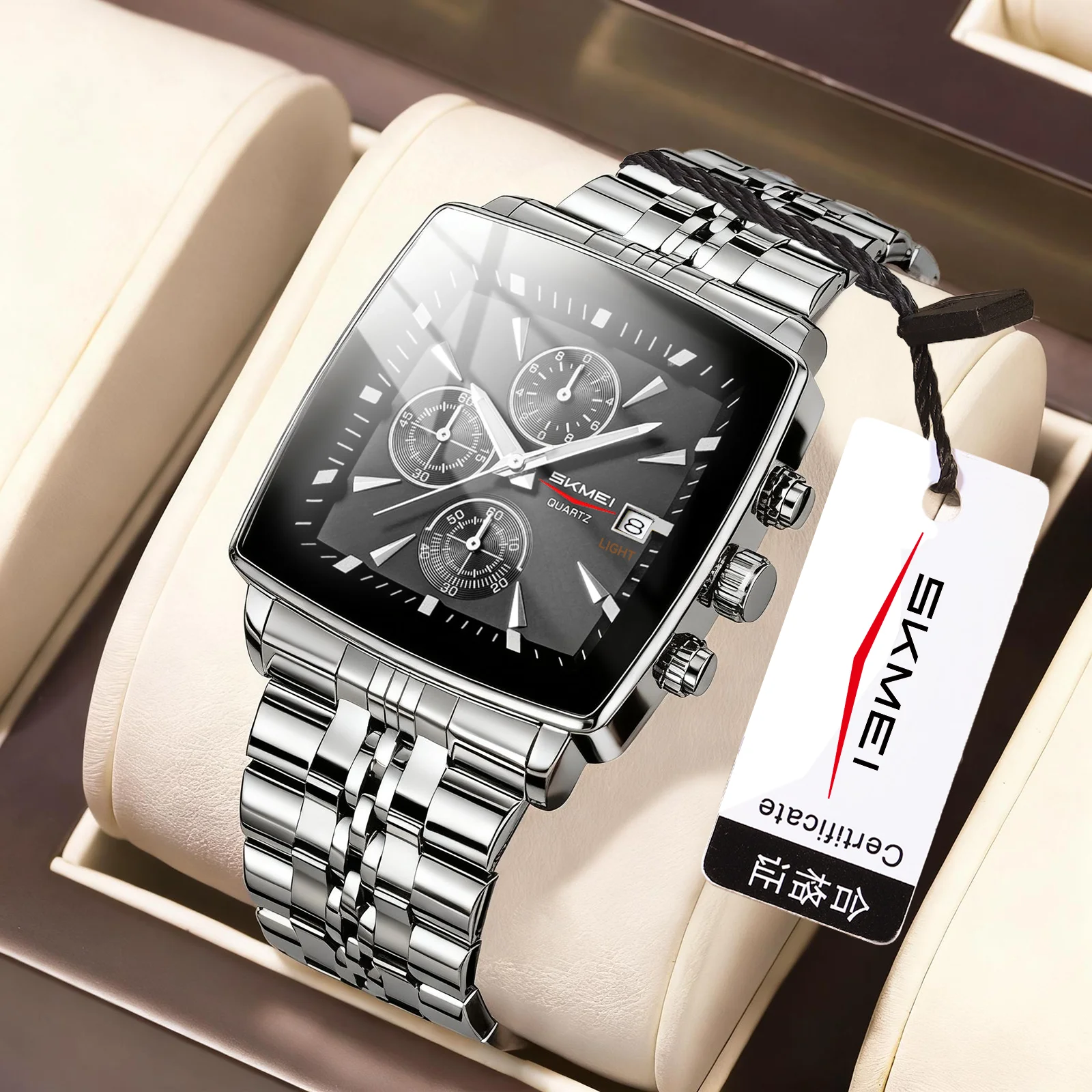 

SKMEI Multifunctional Quartz Watch For Men Women Business Wristwatches Fashion Dial Waterproof Stopwatch Male Watch Reloj Hombre