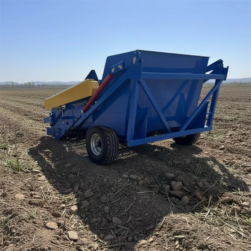 Customized Tractor-Mounted Farm Use Efficient Agricultural Machinery With Engine Sturdy & Durable Stone Picker For Soil Removal