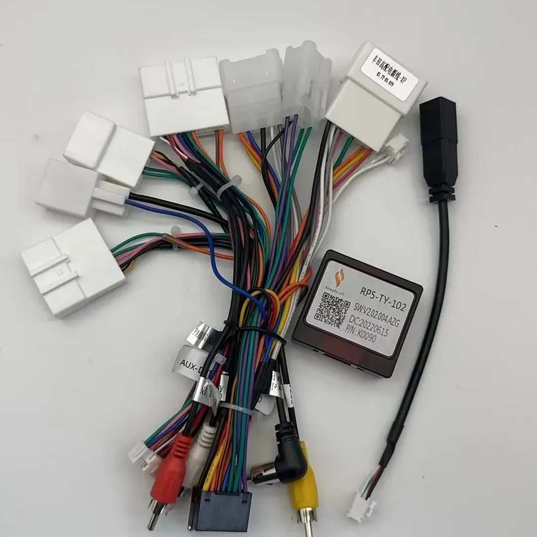 

Canbus Box with Cable For Toyota Corolla/Camry/CHR /RAV4/ LAND CRUISER 200 Wiring Harness Power Cable Android Car Radio