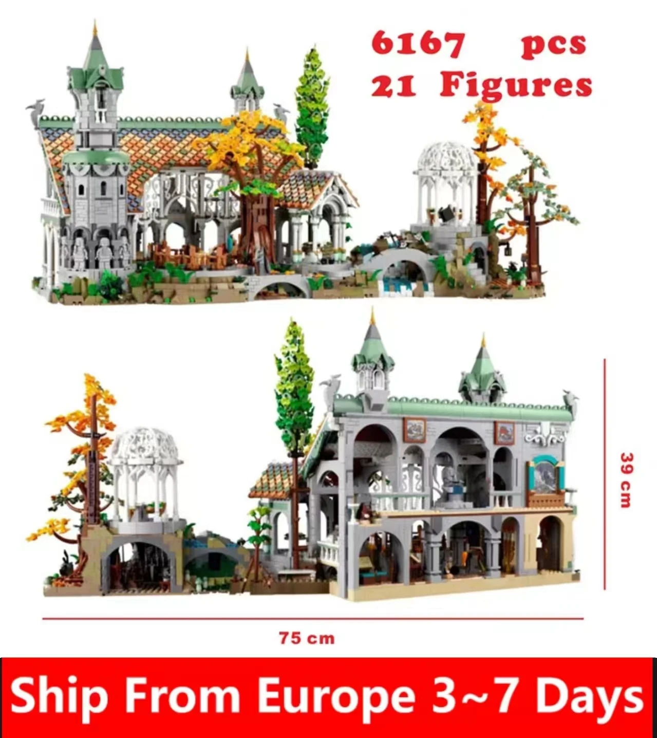 6167 PCS Compatible 10316 Castle Building Blocks Bricks Educational Toy Birthday Christmas Gifts IN STOCK E9958