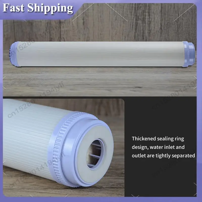 

-ABDH 6Pcs 20 Inch Ultrafiltration UF Membrane Filter Elements Flat Mouth Universal Water Purifier Filter Elements