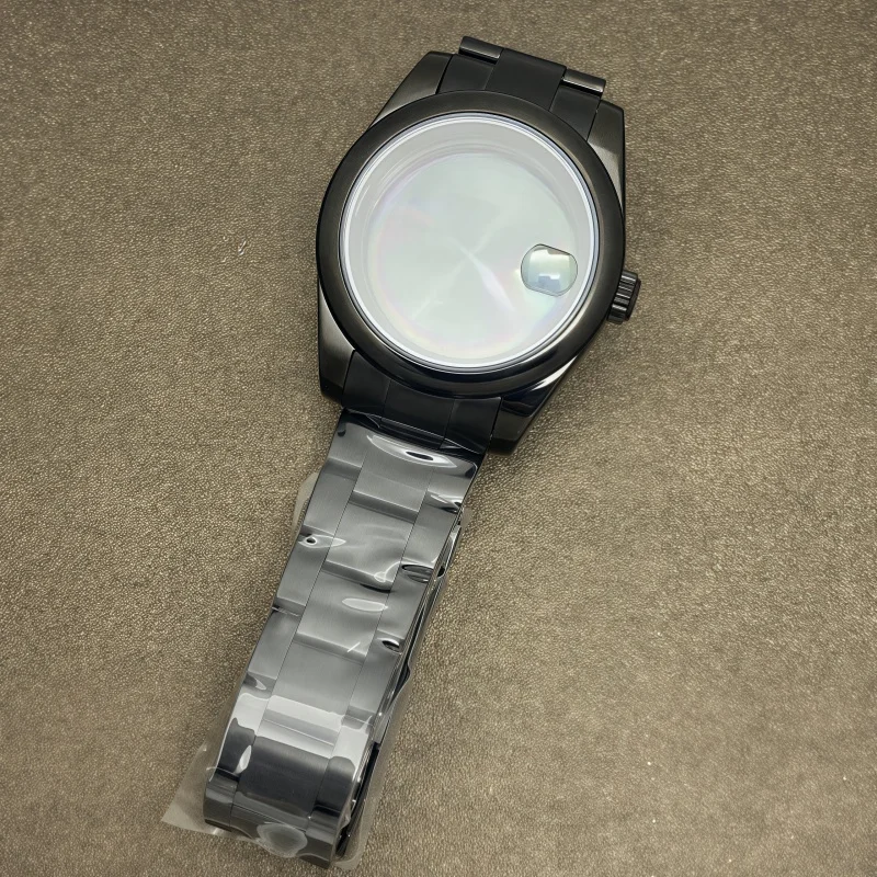 Accessori per custodie per NH35 Log Round Edge 36/39MM Cassa in acciaio inossidabile Vetro zaffiro per movimento NH35/36