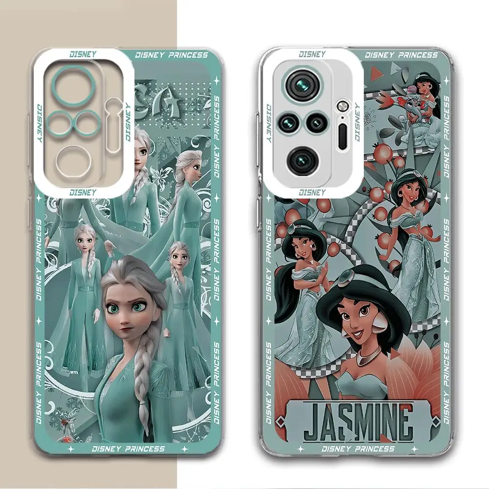 Disney Lovely Princess Phone Case for Redmi Note 12 Pro 8 11S 9 Pro 10 Pro 11 Pro 9T 12S Note 10 5G TPU Cover