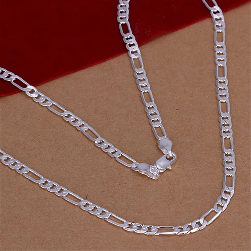 Beliebte schöne Mode elegante Silber Farbe Charme 4MM FRAUEN DAME schöne Kette heiße Halskette Schmuck
