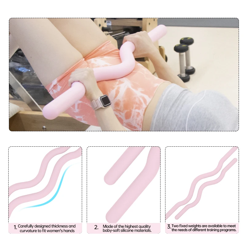 

XMWL 15 фунтов домашний тренажерный зал, фитнес, йога, пилатес, тренировочные аксессуары, противоскользящая штанга, силиконовая утяжеленная балка для пилатеса