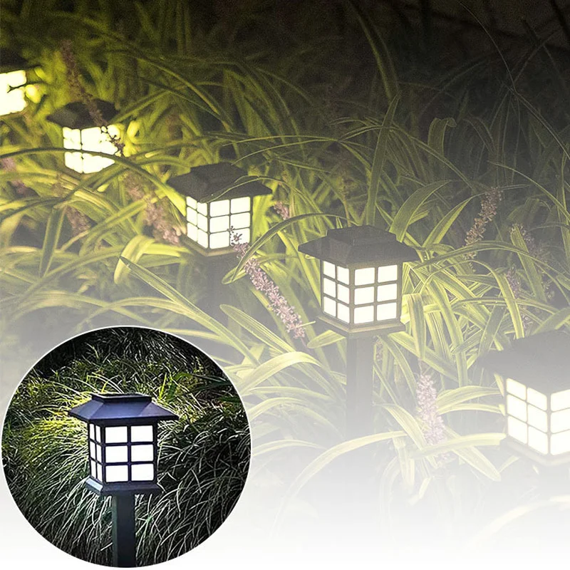 

Outdoor Solar Garden Light House Type Palace Lantern Led Solar Lighting Waterproof Landscape Light Lawn Patio Lamp Walkway Decor