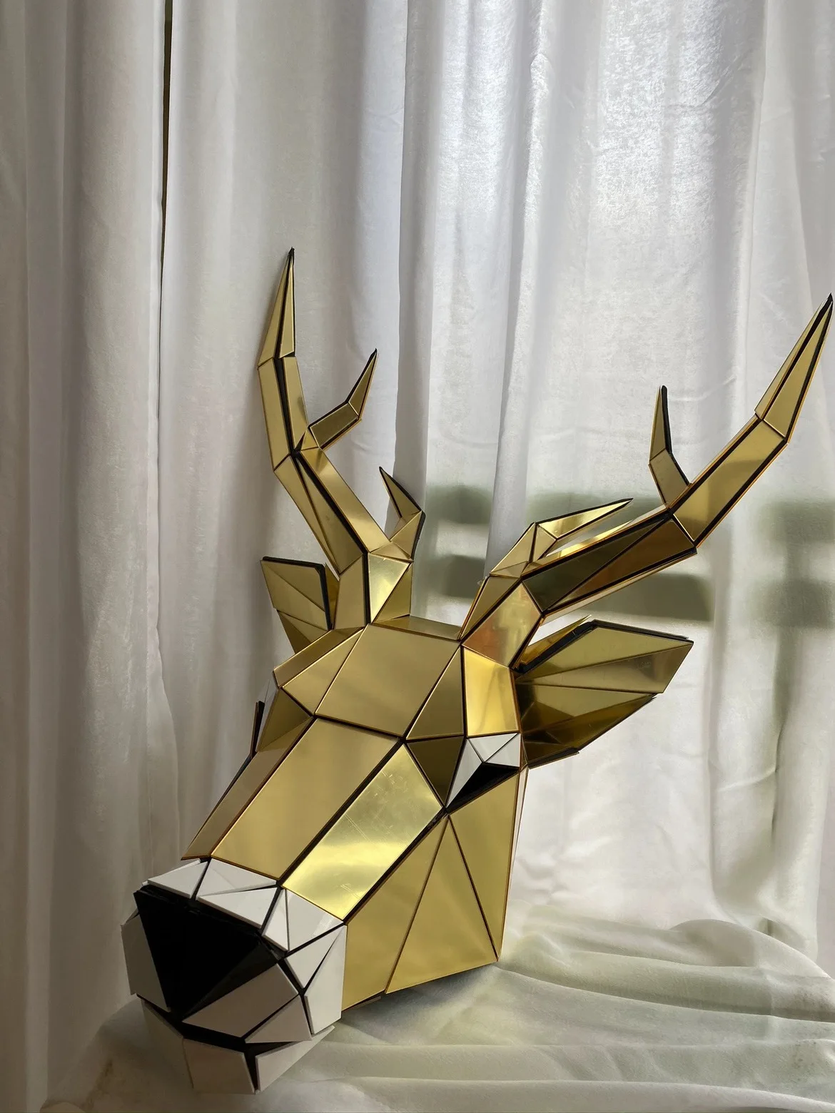 動物ヘルメット アクリルミラーヘルメット ステージパフォーマンス衣装小道具 ホリデーマスカレードマスク 男女兼用 コスプレパーティー用