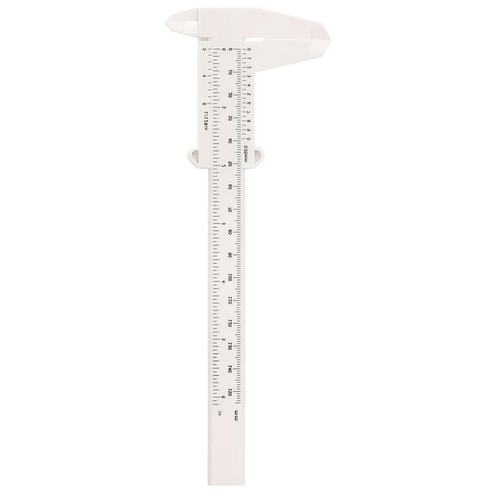 Eyebrow Tattoo Ruler Measuring Tool Measure Multicolor Plastic Calipers Rulers Pocket White