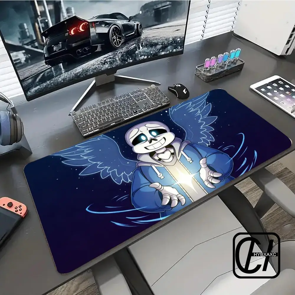

Большой игровой коврик для мыши U-Undertale, коврик для клавиатуры и мыши, настольный коврик для ПК, геймерский коврик для офиса, домашний настольный коврик с окантовкой XAXC