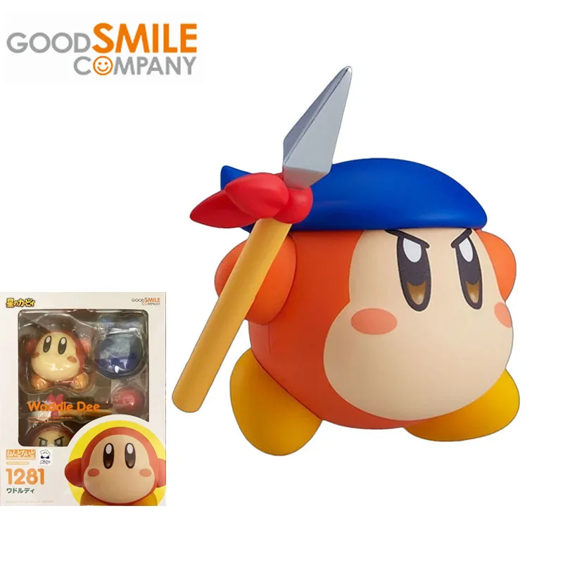 Good Smile Genuine Nendoroid Kirby Anime Figure Waddle Dee 1281 Movable Action Figure Toys For Boys Girls Kids Gift Model