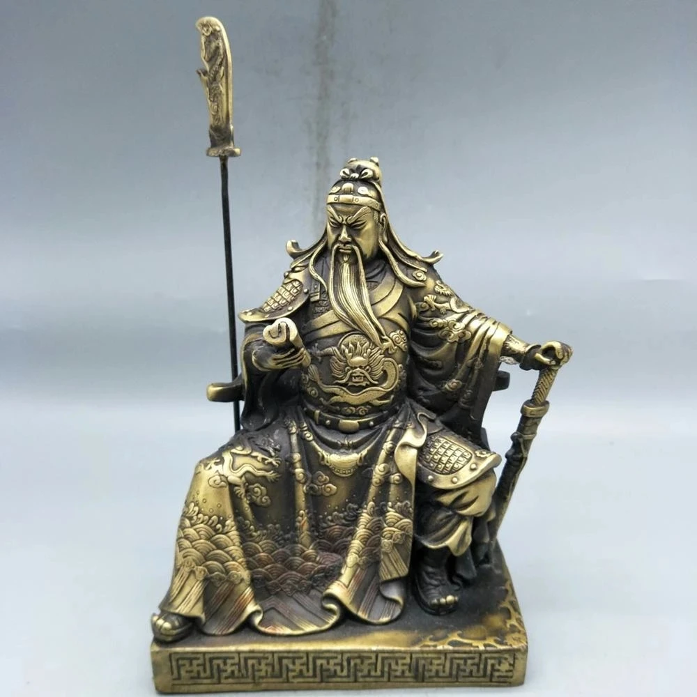 

Exquisite antique bronze ware Guan Gong night reading of spring and Autumn period home decoration