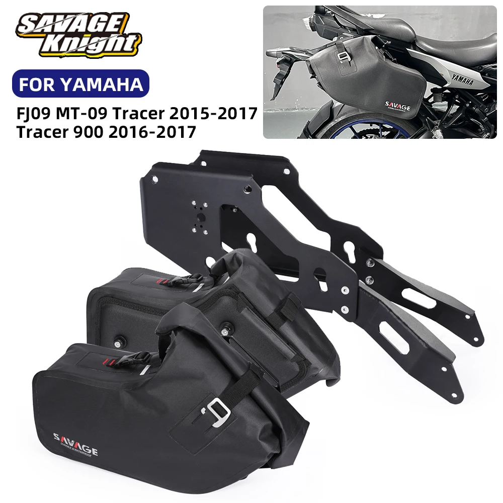 

MT-09 Tracer Luggage Rack Saddlebag Side Bag For YAMAHA MT09 MT 09 Tracer 900 FJ09 FJ-09 2015 2016 2017 Storage Soft Bag Pannier