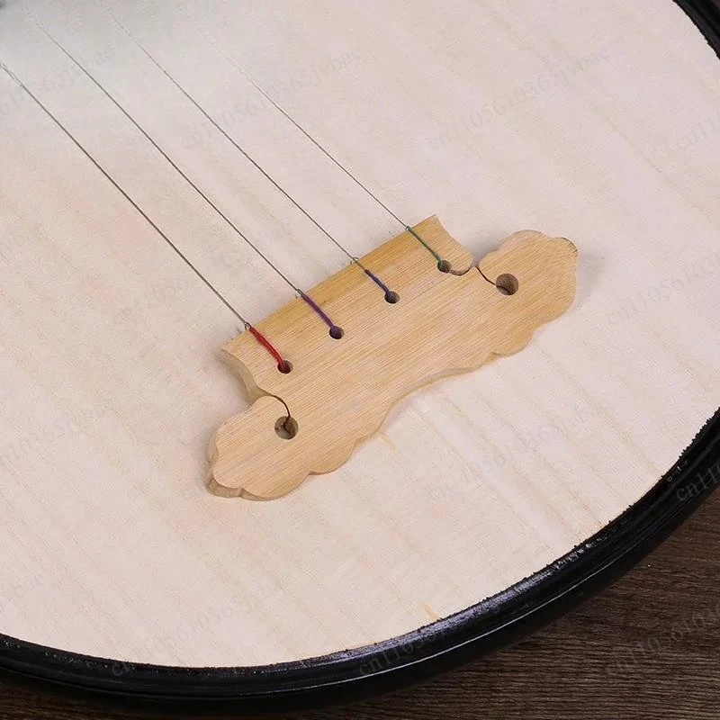 Total Length: 102cm, Handmade Paulownia Wood Pipa, Ruyi-shaped Headstock