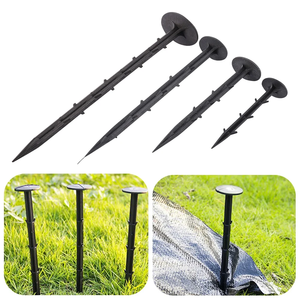 10Pcs/set Ground Nail Film Fixed Garden Pegs Greenhouse Film Weed Prevention Ground Cloth Sunshade Fly Net Plastic Fixed Pegs