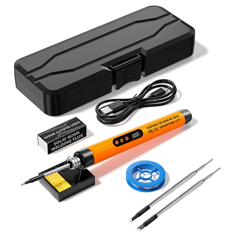 

Y51A Mini-Cordless-Soldering-Iron-Kit-USB-Soldering-Iron-LCD-Digital-Adjustable-Temperature-Thermostatic-Soldering-A