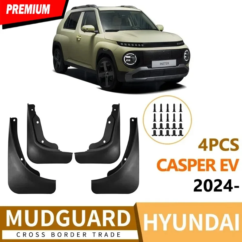For Hyundai CASPER EV 2024-2025 Car Mud Flaps Mudflaps For INSTER Guard Splash Guards Mudguards Fender Cover Protector