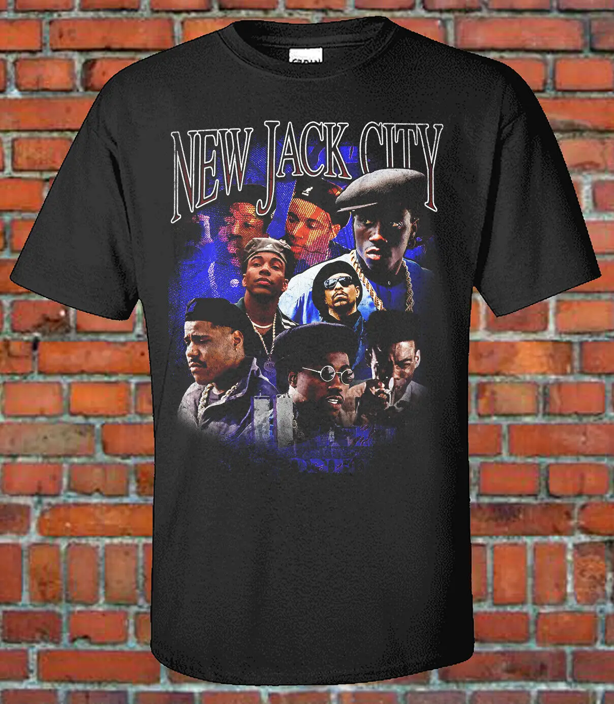 

New Jack City 90s Style Bootleg Vintage Rap Tee Movies Hood Classic EXCLUSIVE