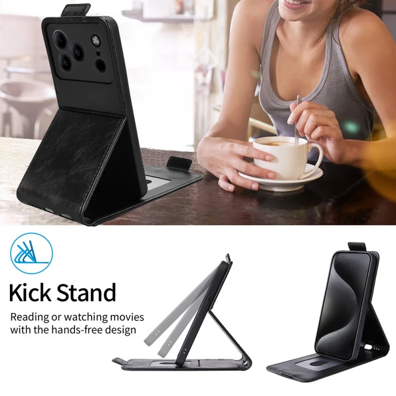 For Doogee Note 56 Plus Vertical Flip Cover Case Silicone Soft Leather Wallet Card Protector Case Doogee Note56 / Note 56 Pro