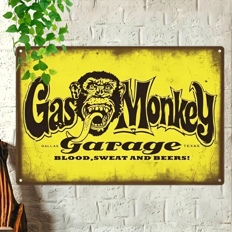 Garage Vintage Metal Tin Sign - Retro Wall Decor for Home, Bar,,Garage | Unique Christmas Gift Idea No Power Needed,Винтажная металлическая жестяная вывеска для гаража — настенный декор в стиле ретро для дома, бара, гаража |   Уникальная идея для рождеств